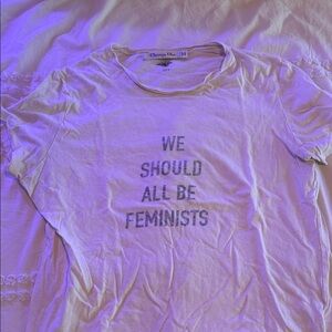 Dior Cream Feminist Slogan Tee